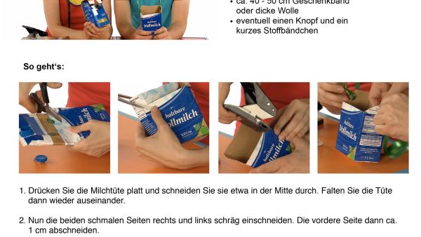 Milchtütentasche basteln | Rechte: KiKA/WDR