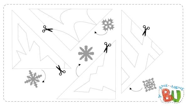 Motive und Vorlagen um Schneeflocken und Sterne aus Papier zu schneiden  | Rechte: KiKA